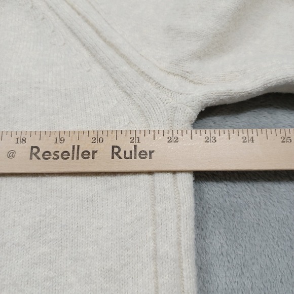 Banana Republic Sweater Mens Large Beige Henley Neck Knit Pullover Preppy - Picture 8 of 8